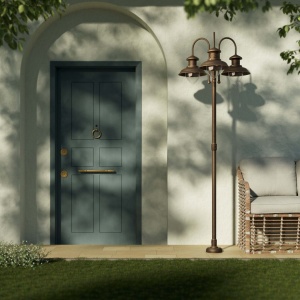 Stalp exterior IP44 realizat manual din alama Amalfi - Img 12