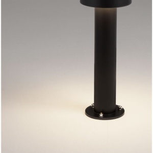 Stalp exterior IP65 LED 2700K GONG negru H-30cm - Img 8