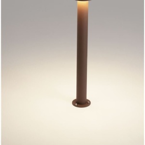Stalp exterior IP65 LED 3000K GONG corten H-60cm - Img 7