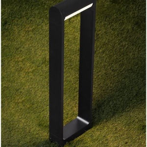 Stalp exterior LED 2700K IP65 Rox negru, H-60cm - Img 10