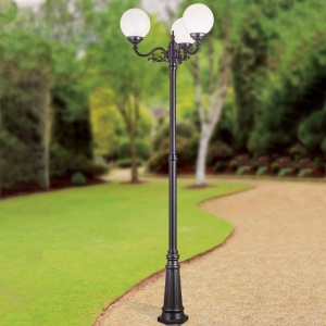 Stalp exterior stil clasic IP43 H256cm Reika negru AL 11-1175/3 schwarz OR