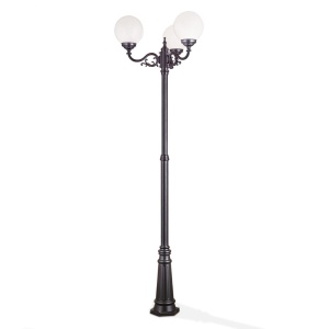 Stalp exterior stil clasic IP43 H256cm Reika negru AL 11-1175/3 schwarz OR - Img 5