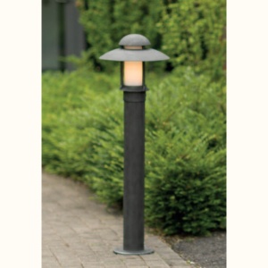 Stalp iluminat exterior din fier forjat, inaltime 100cm, AL 6521
