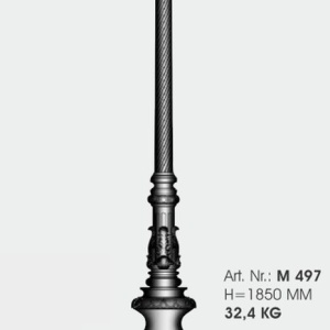 Stalp iluminat exterior din fier forjat, inaltime 247cm, AL 6784 51320 universul-luminii.ro