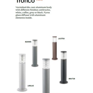 Stalp iluminat exterior IP54 TRONCO PT1 H25 ANTRACITE - Img 3