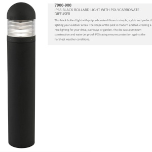 Stalp iluminat exterior IP65 Bronx H-90cm 7900-900 SRT 74900 universul-luminii.ro