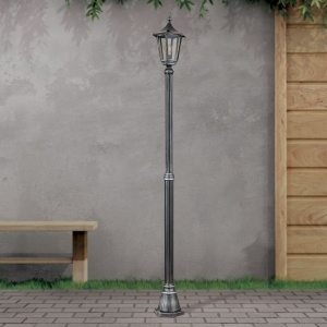 Stalp iluminat exterior stil clasic IP43 H211 Hermine AL 11K/82516/A schwarz-silber OR - Img 5