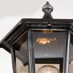 Stalp iluminat exterior stil clasic IP43 H255 Hermine AL 11K/82549/A schwarz-silber OR 172530 universul-luminii.ro