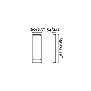 Stalp LED de exterior modern DAS 178360 universul-luminii.ro