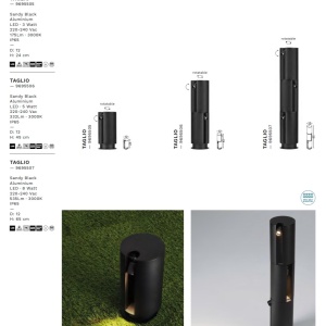 Stalp LED iluminat exterior ambiental IP65 TAGLIO H-45cm 251490 universul-luminii.ro