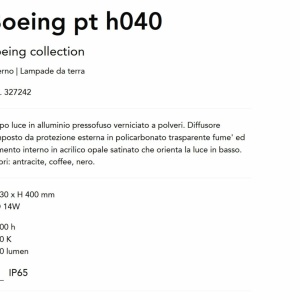 Stalp LED iluminat exterior IP65 Boeing pt H-40cm coffee 164580 universul-luminii.ro
