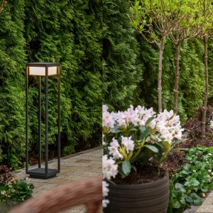 Stalp LED iluminat exterior IP65, design modern Baker Street MYO021FL-L10B3K 91070 universul-luminii.ro