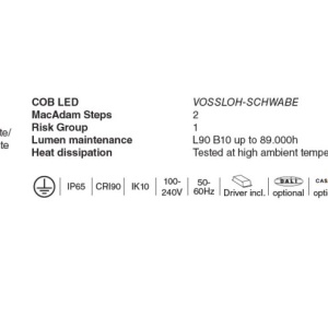 Stalp LED iluminat exterior simetric 180º IP65 RUSH 370cm 4000K CASAMBI 129250 universul-luminii.ro