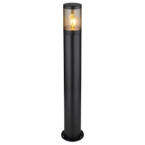 Stalp mediu pentru exterior design modern IP44 Xeloo negru, fumuriu
