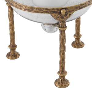 Suport lumanare LUX Grace, alama finisaj vintage 113691 HZ - Img 4