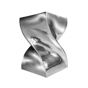 Taburete design deosebit Twist, argintiu
