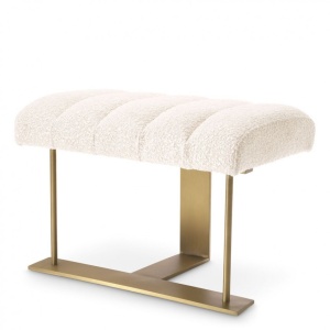 Taburete elegant design LUX McGuire, boucle crem 115662 HZ