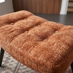 Taburete, suport pentru picioare SCANDINAVIA maro rustic - Img 6