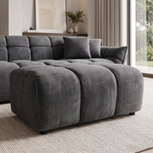 Taburete, Suport picioare CLOUD 100cm, catifea Vogue gri