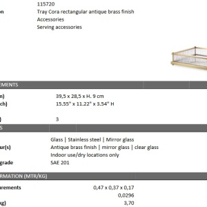 Tava design LUX Cora Rectangular, alama 115720 HZ - Img 4