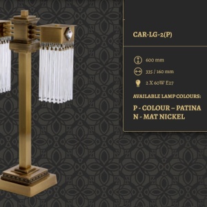 Veioza design clasic realizata manual CARINO 76610 universul-luminii.ro