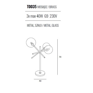 Veioza design industrial, minimalist Lollipop 3L T0035 MX 71680 universul-luminii.ro