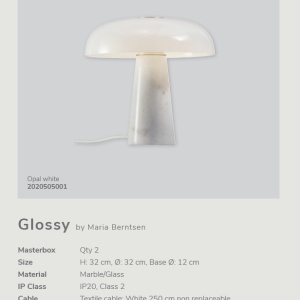 Veioza eleganta cu baza din marmura Glossy 2020505001 DFTP 190530 universul-luminii.ro