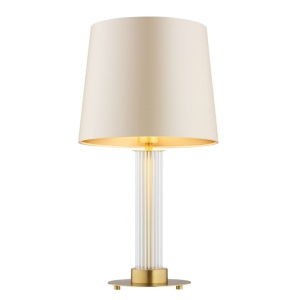 Veioza eleganta realizata din alama Hampton, bej 225960 universul-luminii.ro
