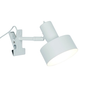 Veioza/ Lampa cu clips/ clema de birou Matis alb