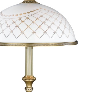 Veioza, lampa de masa clasic design italian din alama, sticla 7002 RA-P. 7002 G 102170 universul-luminii.ro