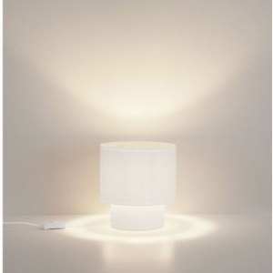 Veioza, Lampa de masa cu abajur alb SYRIN - Img 4