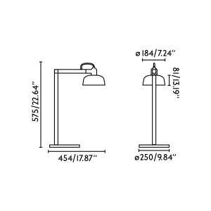 Veioza/Lampa de masa design ambiental TATAWIN negru 214450 universul-luminii.ro