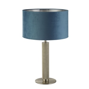 Veioza/Lampa de masa design decorativ London argintiu/teal 139820 universul-luminii.ro