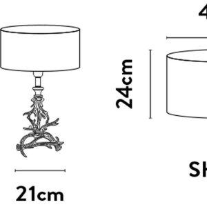 Veioza/Lampa de masa design lux elegant Belle alama/velvet 229180 universul-luminii.ro