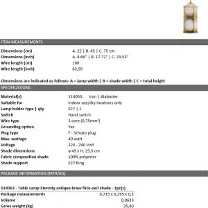 Veioza, lampa de masa design LUX Eternity 115027 HZ 88980 universul-luminii.ro