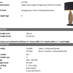 Veioza, Lampa de masa design LUX Foglia 71360 universul-luminii.ro