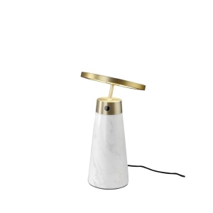 Veioza, Lampa de masa design LUX LED dimabil Calacatta marble white 211480 universul-luminii.ro