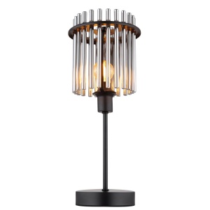 Veioza, lampa de masa design modern GORLEY negru, fumuriu 134700 universul-luminii.ro