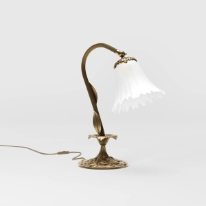 Veioza, Lampa de masa din alama cu detalii gravate Dalida