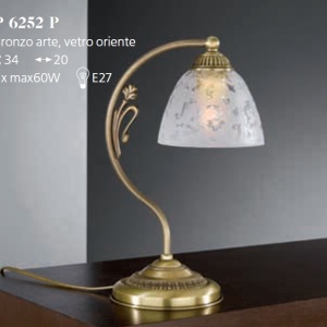 Veioza/Lampa de masa din alama design italian H-34cm 6252 201610 universul-luminii.ro
