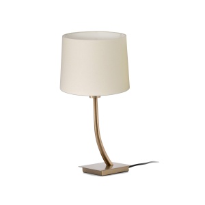 Veioza / Lampa de masa eleganta design clasic REM auriu/bej 84060 universul-luminii.ro
