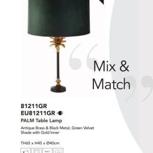 Veioza, Lampa de masa eleganta Palm verde 136490 universul-luminii.ro