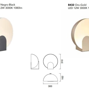 Veioza, Lampa de masa LED design ambiental OCULO negru 131750 universul-luminii.ro