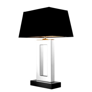 Veioza, lampa de masa LUX, finisaj stainless steel, H-71cm, Arlington 103115 HZ