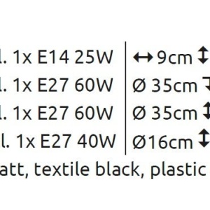 Veioza, Lampa de masa moderna OR negru/auriu 590830 universul-luminii.ro