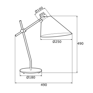 Veioza / Lampa de masa reglabila design modern CLAVA 103080 universul-luminii.ro