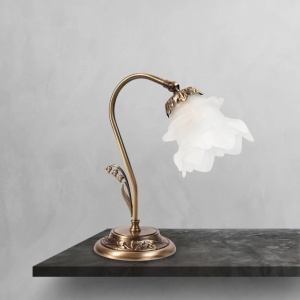 Veioza, Lampa de masa stil Art Nouveau Floral - Img 2
