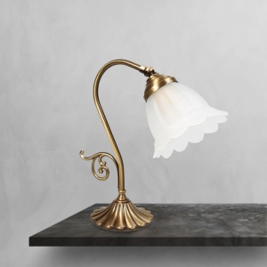 Veioza, Lampa de masa stil Art Nouveau Floral - Img 2