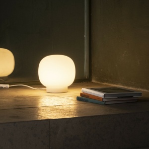Veioza/Lampa de masa stil minimalist AMELIA alba - Img 2