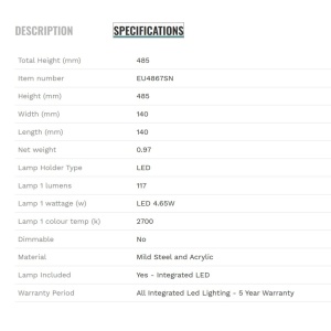 Veioza LED/Lampa de masa design minimalist Tubes 140610 universul-luminii.ro